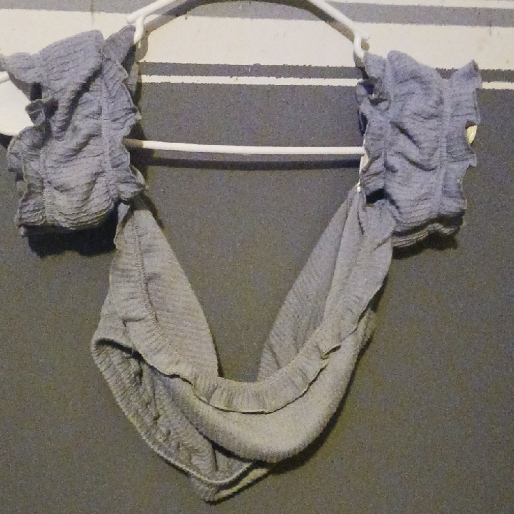 Off Shoulder Purple Crop Top